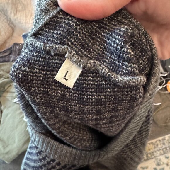 Vintage Neiman Marcus 100% Virgin Wool Sweater Vest Men’s Large Gray Navy - Picture 5 of 5